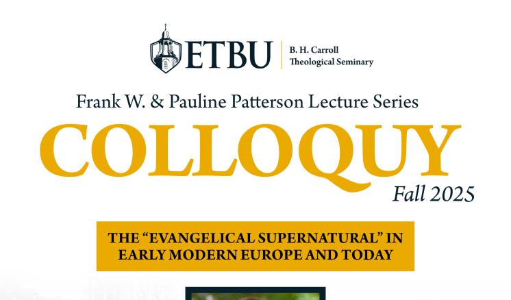 B. H. Carroll at ETBU Colloquy flyer
